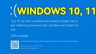 Comment réparer l'écran bleu sur windows 10,11