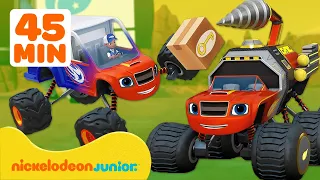 Blaze et les Monster Machines | Blaze se transforme pour faire des livraisons | Nickelodeon Jr.