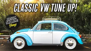 Classic Volkswagen Tune Up - MADE EASY!  (VW Beetle, Super Beetle)