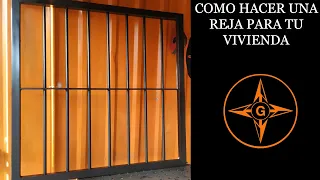 COMO HACER REJAS PARA VENTANAS , SOLDADURA ,TUTORIAL Window grills easy welding