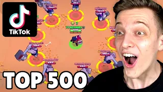 TOP 500 TIKTOK IN BRAWL STARS! 😱