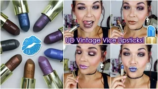 Urban Decay Vintage Vice Lipstick Capsule Collection | Lip Swatches