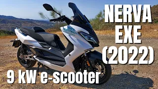 Electric maxi scooter NERVA EXE (2022) | Test Ride and Review | VLOG 342