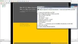 VMware vSphere 5.5 Nested Virtualization - Create and Install VM to use ESXi