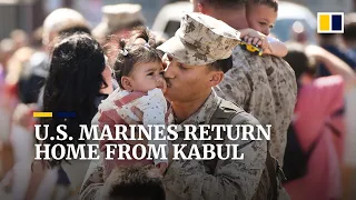 US marines who lost comrades in Kabul airport terrorist attack return home