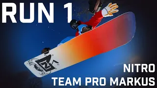 Run 1: 23/24 Nitro Team Pro Markus Kleveland Snowboard