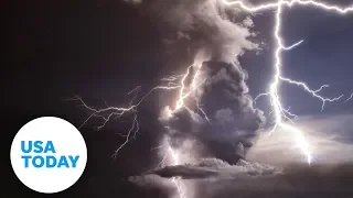 Volcano lightning seen after eruption in the Philippines | USA TODAY