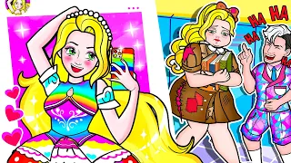 DIY Baby Doll Hacks and Crafts - Rainbow Rapunzel Needs To Makeover - LOL OMG DIYs
