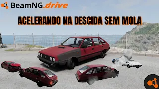 BeamNG.drive - CARRO VEIO SEM MOLA ACELERANDO DESCENDO A MONTANHA ATÉ QUE 🔥💣