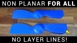 Non-planar 3D printing in a modern slicer thanks to the community