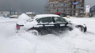Audi A8 4.2 Tdi snow drift! Quattro drive drift in deep snow