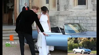 Harry drives Meghan to evening reception in the world's most beautiful eco car