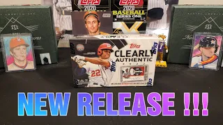 NEW RELEASE!!! 2022 Topps Clearly Authentic Hobby Box Rip.