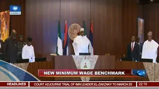 Council Of State Approves NGN27,000 As New Minimum Wage 22/01/19 Pt.1 |News@10|