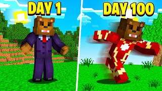 I Survived 100 Days As A Superhero In Minecraft (Here's What Happened)