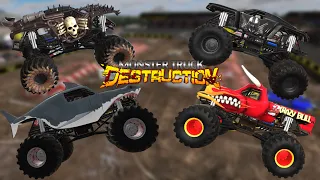 4 NEW Unofficial Monster Jam Trucks In Monster Truck Destruction! Overview & Freestyle!