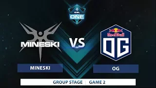 Mineski vs OG | Game 2 | ESL One Katowice 2018