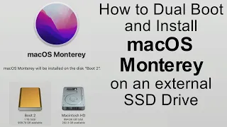 How to Dual Boot and Install macOS Monterey on to an External SSD Drive with M1 Max MacBook Pro & M1