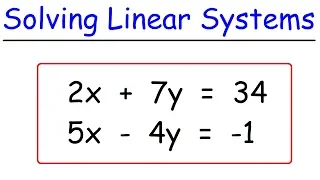 How To Solve Linear Systems Using Substitution By Avoiding Fractions!