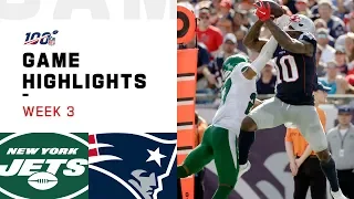 Jets vs. Patriots Week 3 Highlights | NFL 2019