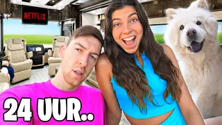 24 UUR OVERLEVEN IN €100,000 CAMPER met TRIXIE! *CHALLENGE* #450