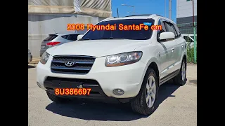 2008 Hyundai Santafe cm used car export (8U386697) carwara, 카와라 싼타페 수출