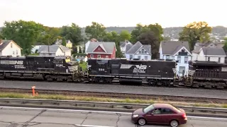 A High-Hood GP38-2, SD80MAC, and Huge Steel Structures on a Manifest in Glen Osborne, PA - 9/11/2019