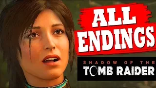 Shadow of the Tomb Raider FULL ENDING - True Ending Final Boss Fight - All Endings