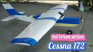 test terbang perdana rc plane Cessna 172..@albihobby1653