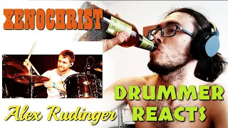 Metal Drummer Reacts - XENOCHRIST by Alex Rudinger (Drum Cam)