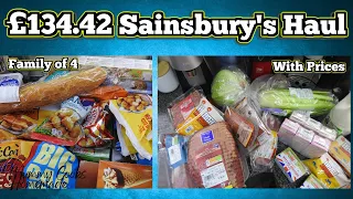 £134.42 Big Sainsbury's Haul With Prices April 2024