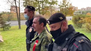 Задержание полковника Михаила Шендакова полицией в Москве