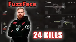 Faze FuzzFace & sprEEEzy - 24 KILLS - Groza+SLR - DUO - PUBG