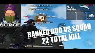 FREE FIRE -RANKED DUO VS SQUAD