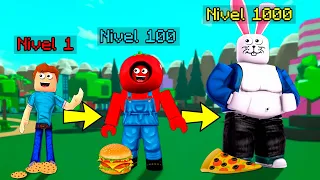 ME CONVIERTO EN EL MAS GORDITO DE ROBLOX 🍕😂 PASAMOS DE GORDITO NOOB A GORDITO PRO