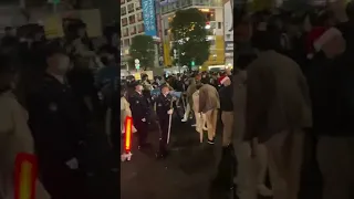 People in Shibuya went crazy after the huge victory of Japan🤪🤪 #Japangermany #worldcup