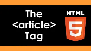 Intro to HTML5: The Article Tag - Part 10