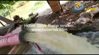 Solar pumping system for River water