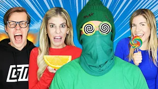 Matt's Best Friend is Hypnotized in Hot vs Sweet vs Sour Challenge!  Game Master Network