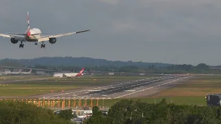 London Heathrow Airport Singapore Japan Airlines Emirates A380 Dubai British Airways A350 Live