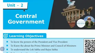 10th standard civics 2nd lesson || central government || Tamilnadu new syllabus in English || part 2