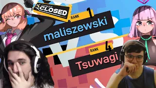 Талала и Чикони смотрят матч maliszewski VS Tsuwagi на Corsace Closed 2023. Полуфинал.