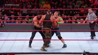 John Cena vs Elias vs Braun Strowman - winner enters the chamber match last - Raw 5 February 2018