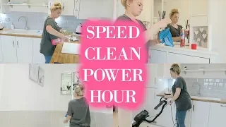 POWER HOUR SPEED CLEANING | CLEAN WITH ME | KITCHEN CLEAN | STAY AT HOME MOM / MUM | MRS SMITH & CO.