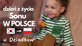 Dzień z życia Sonu z Korei w Polsce - U DZIADKÓW - dzień z życia dwulatka