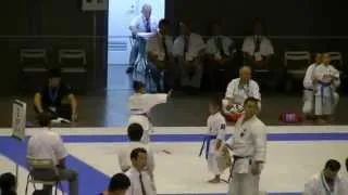 2013全少　小１女子形　まひろ準決勝　All Japan boys & girls,  Mahiro(7-year-old girl)　semi finals