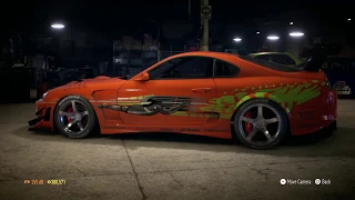 Fast and Furious Brian's Toyota Supra Build NFS 2015