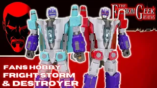 Fans Hobby FRIGHT STORM & DESTROYER (Dreadwind & Buster) : EmGo's Transformers Reviews N' Stuff