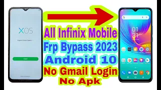 All Infinix Android 10 Frp Bypass || New Trick 2023 || Without Pc/Bypass Google Account 100% Working