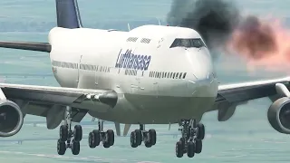 Boeing 747 Bird Strike Emergency Landing 4K X Plane 11